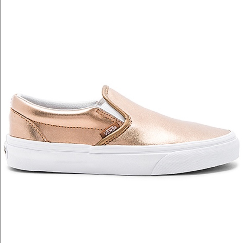 Vans Classic Slip on Rose Gold Metallic